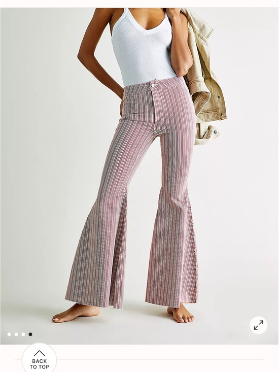 We The Free Pants - Free People Be Mine Heart Pocket Bell Bottoms 30